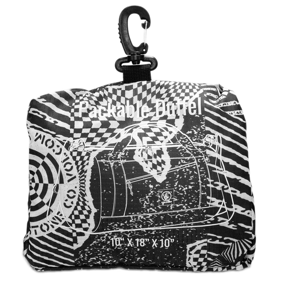 Volcom Bt Packable Duffle Bag - Black/White image 3