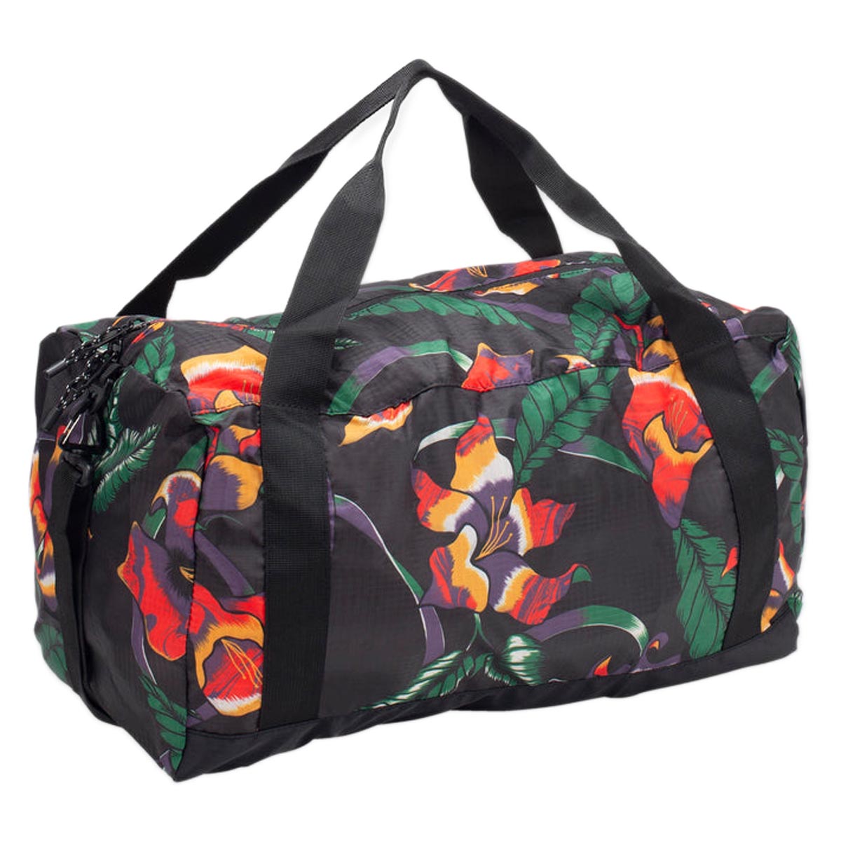 Volcom Bt Packable Duffle Bag - Black Floral Print image 2