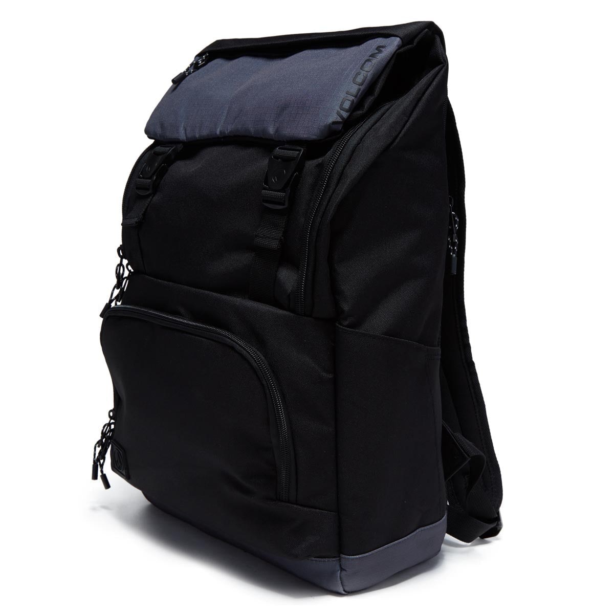 Volcom Charter Fold-over Backpack - Black/Grey image 5