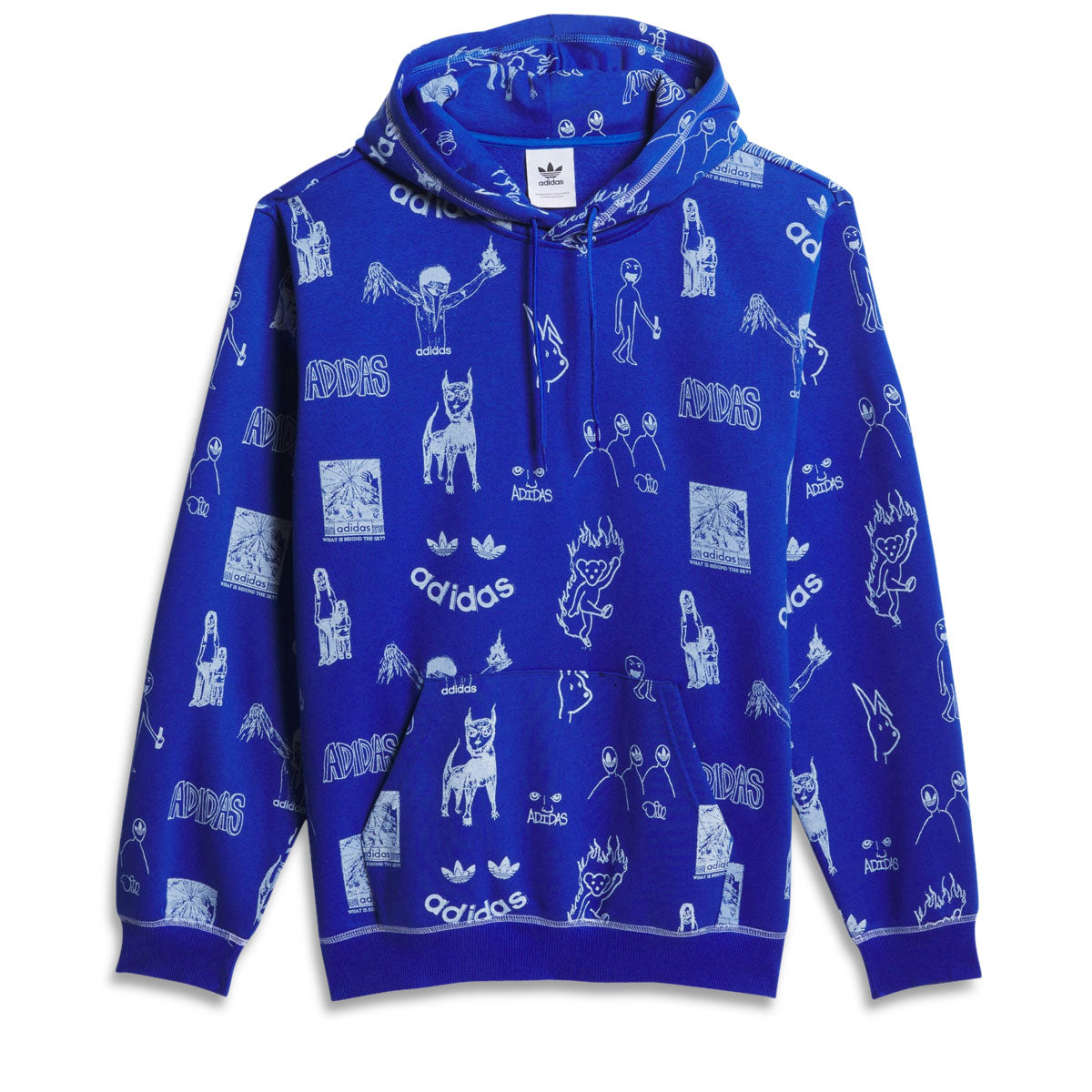 Adidas Dill Print Hoodie - Royal Blue/White image 5