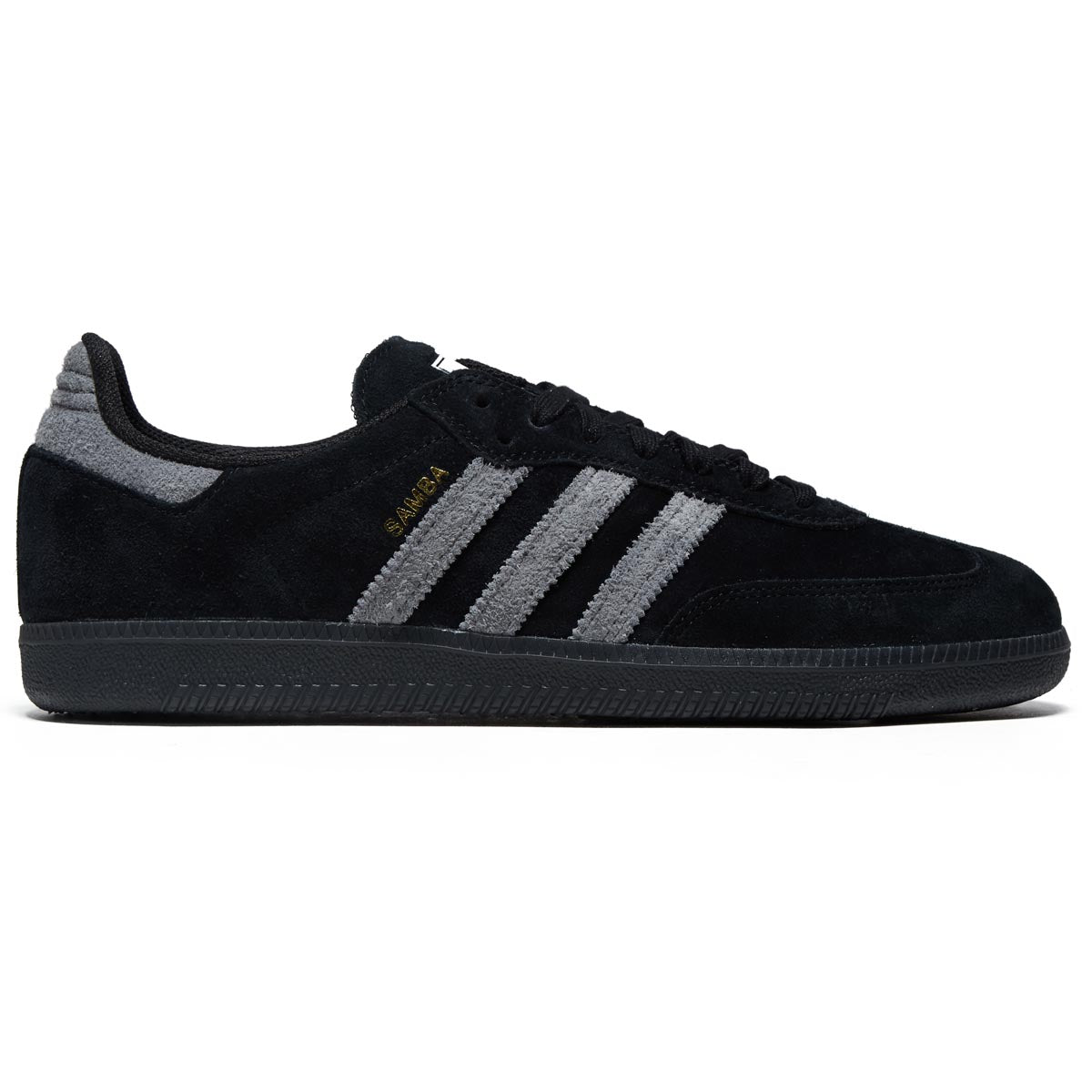 Adidas Samba Adv Shoes - Core Black/Grey Four/Gold Metallic image 1