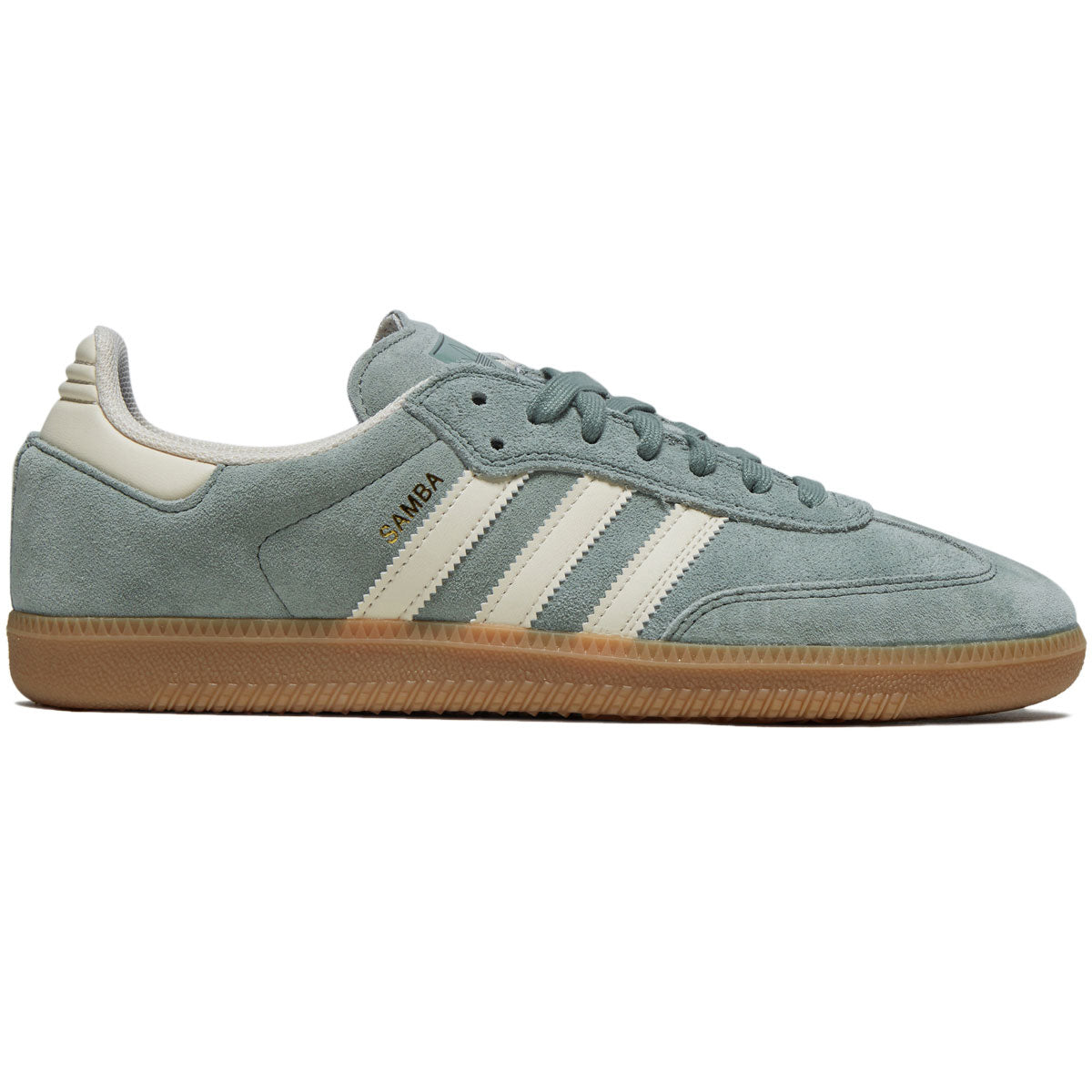 Adidas Samba Adv Shoes - Silver Green/Wonder Wheat/Gold Metallic image 1