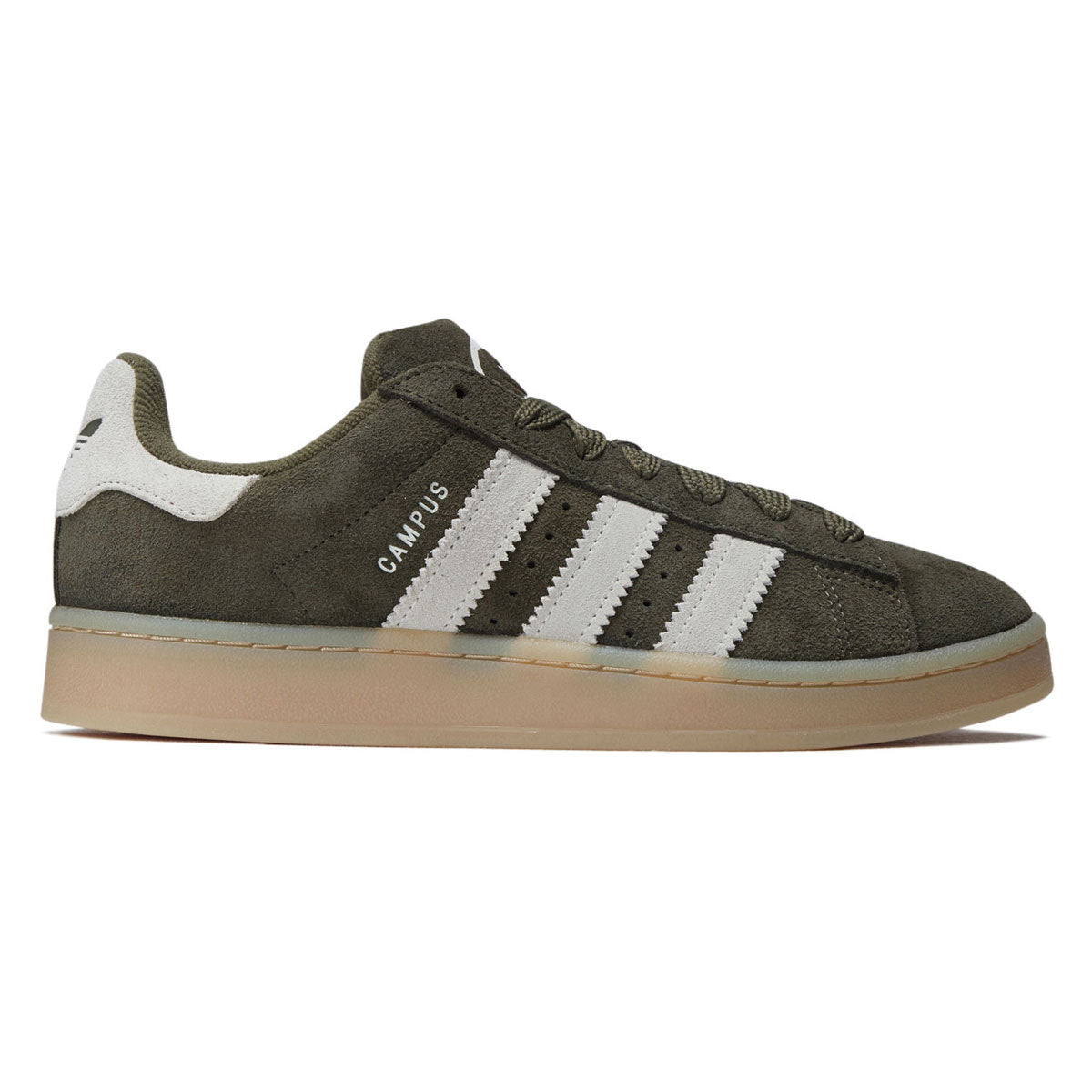 Adidas Campus 00s Shoes - Medium Dark Khaki/Off White/Gum image 1