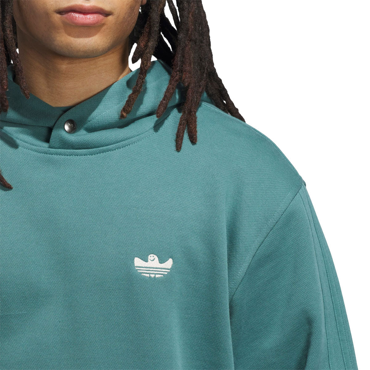 Adidas Shmoofoil Heavyweight Hoodie - Preloved Teal image 4