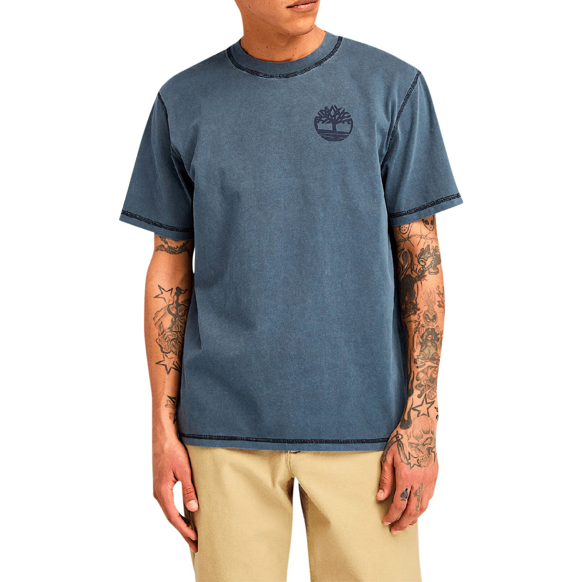 Timberland Garment Dye Back Graphic T-Shirt - Dark Sapphire image 2