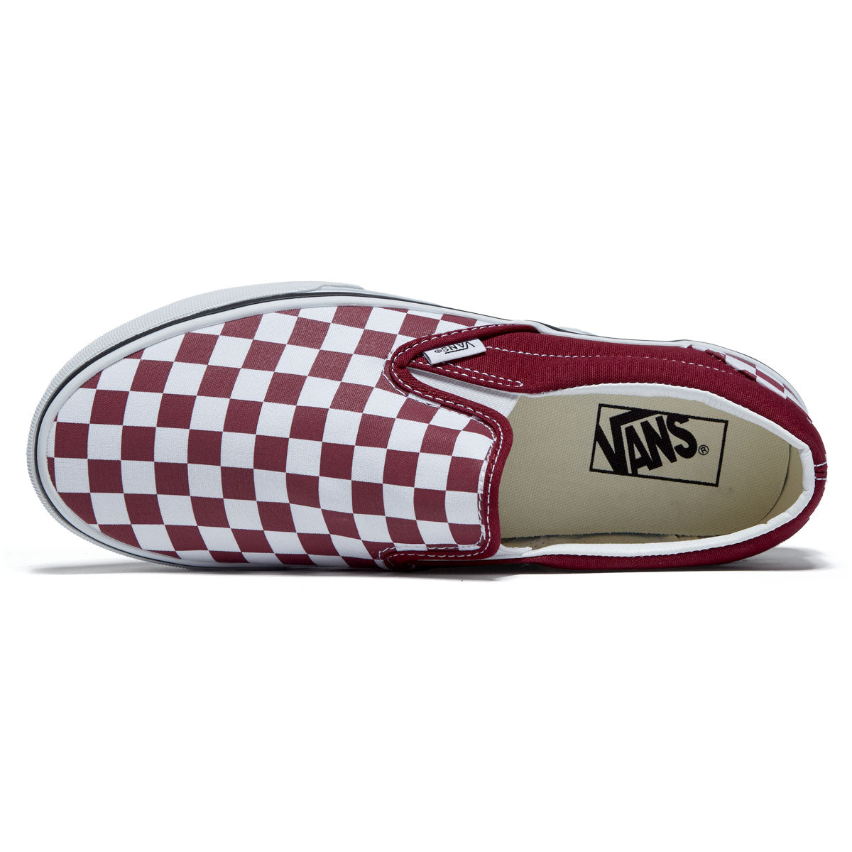 Vans Classic Slip-On Shoes - Checkerboard Rhododendron image 3