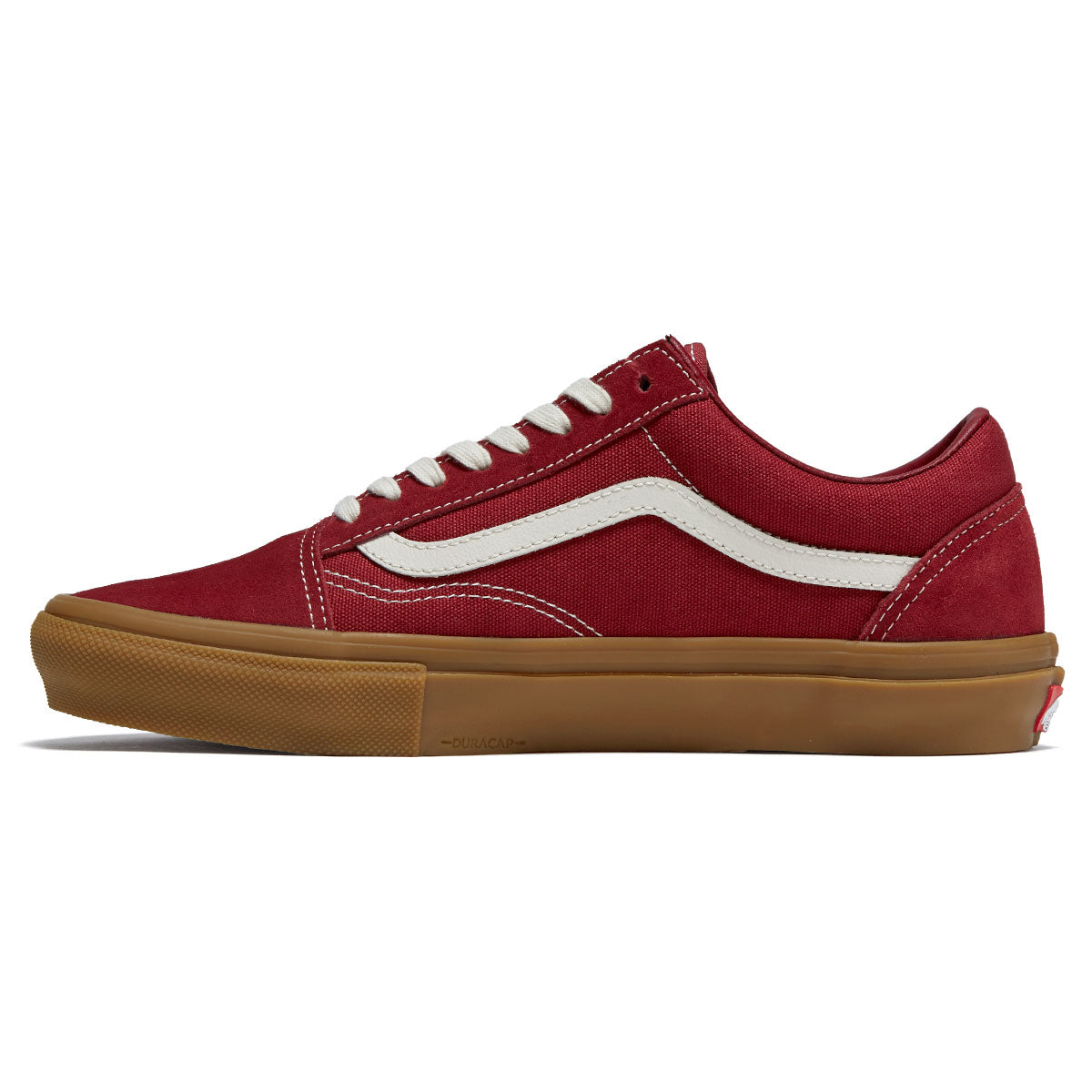 Vans Skate Old Skool Shoes - Red/Gum image 2