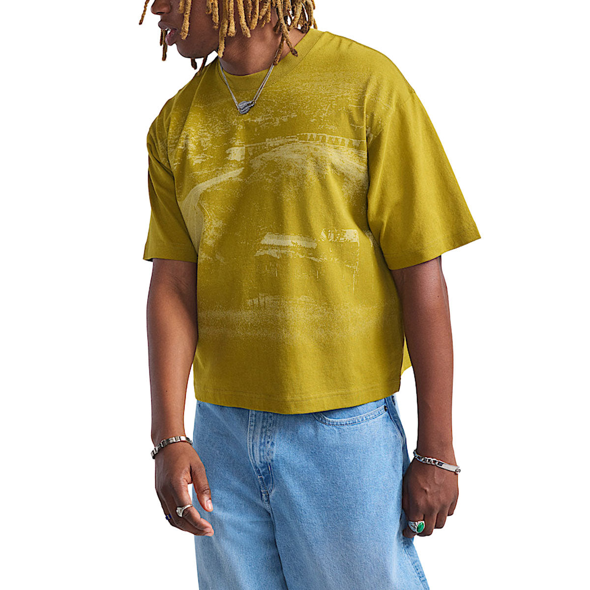 Vans Skate x Atiba Haze Hillz Bomb Short T-Shirt - Burnt Gold image 2