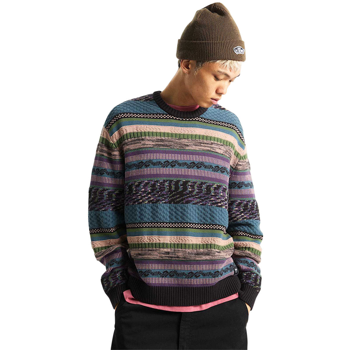 Vans Boyer Crew Sweatshirt - Black/Stargazer image 1