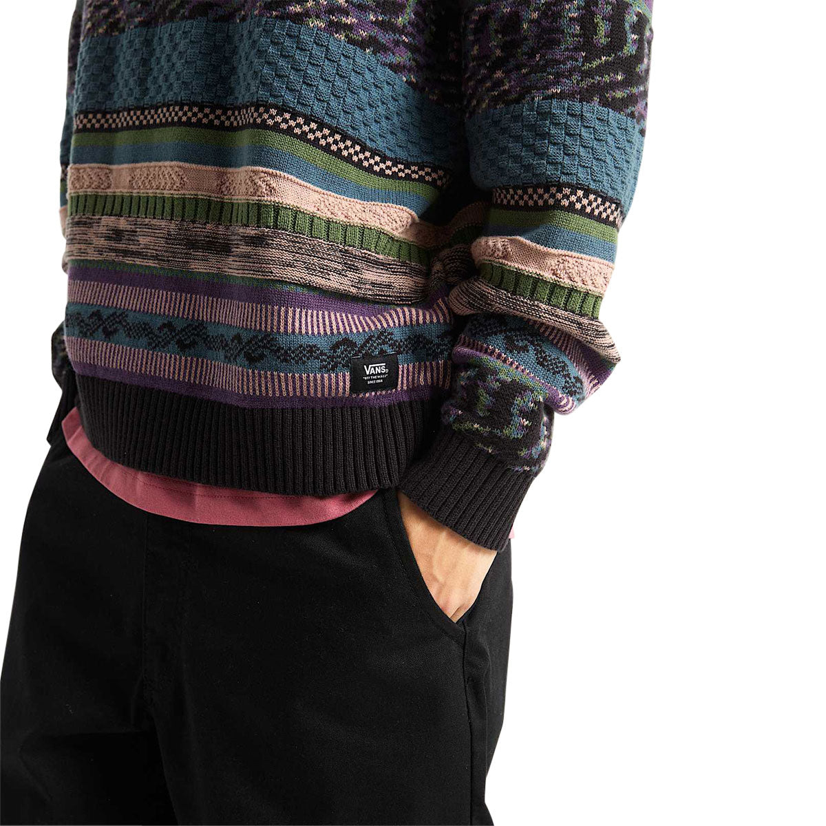 Vans Boyer Crew Sweatshirt - Black/Stargazer image 3