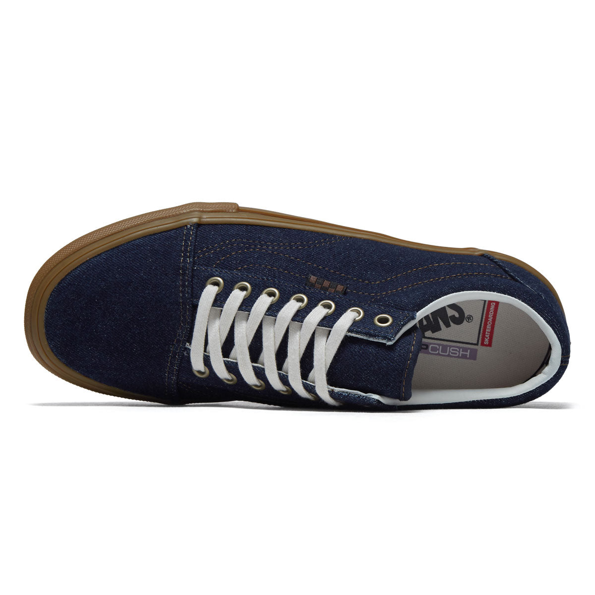 Vans Skate Old Skool Shoes - Blue Denim image 3