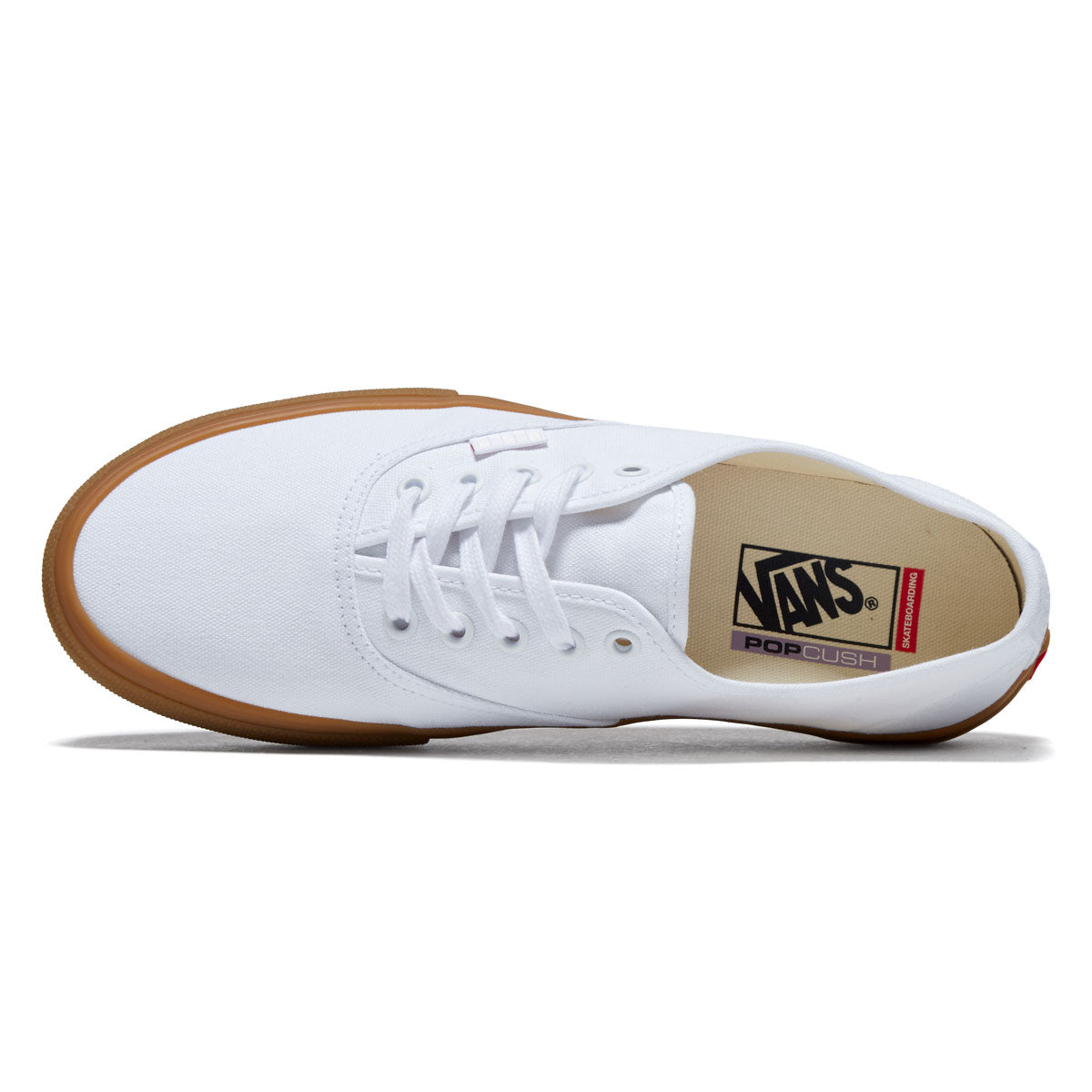 Vans Skate Authentic Shoes - White/Gum image 3