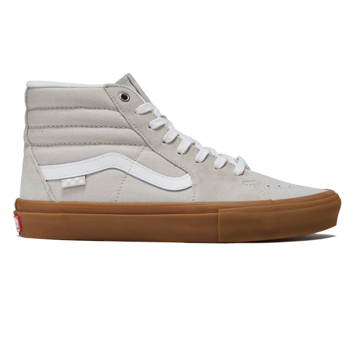 Vans Skate Sk8-hi Shoes - Light Grey/Gum image 1