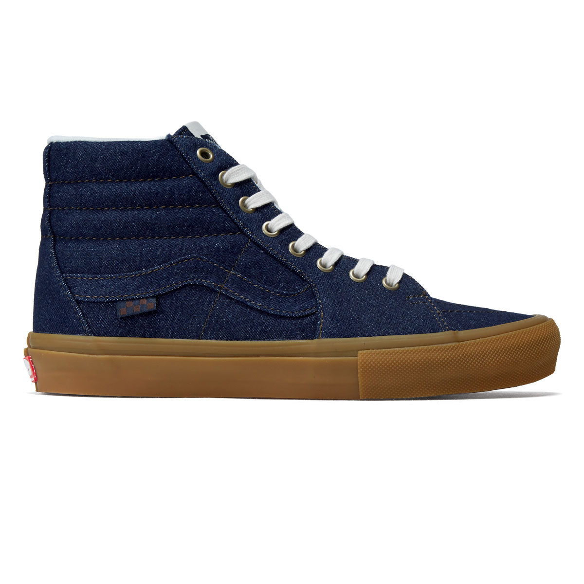 Vans Skate Sk8-Hi Shoes - Blue Denim image 1