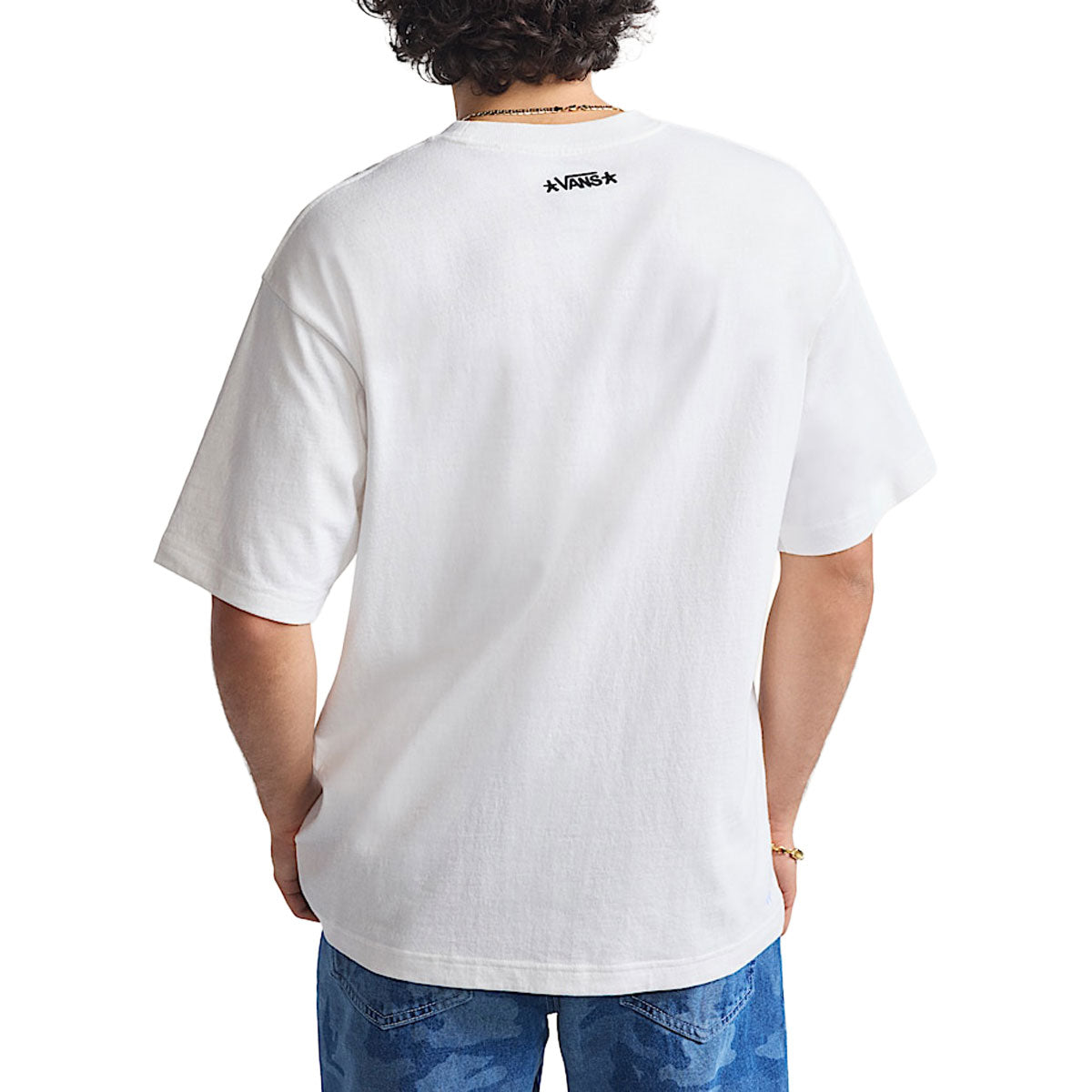 Vans Skate x Atiba Haze Curb Crew T-Shirt - White image 3