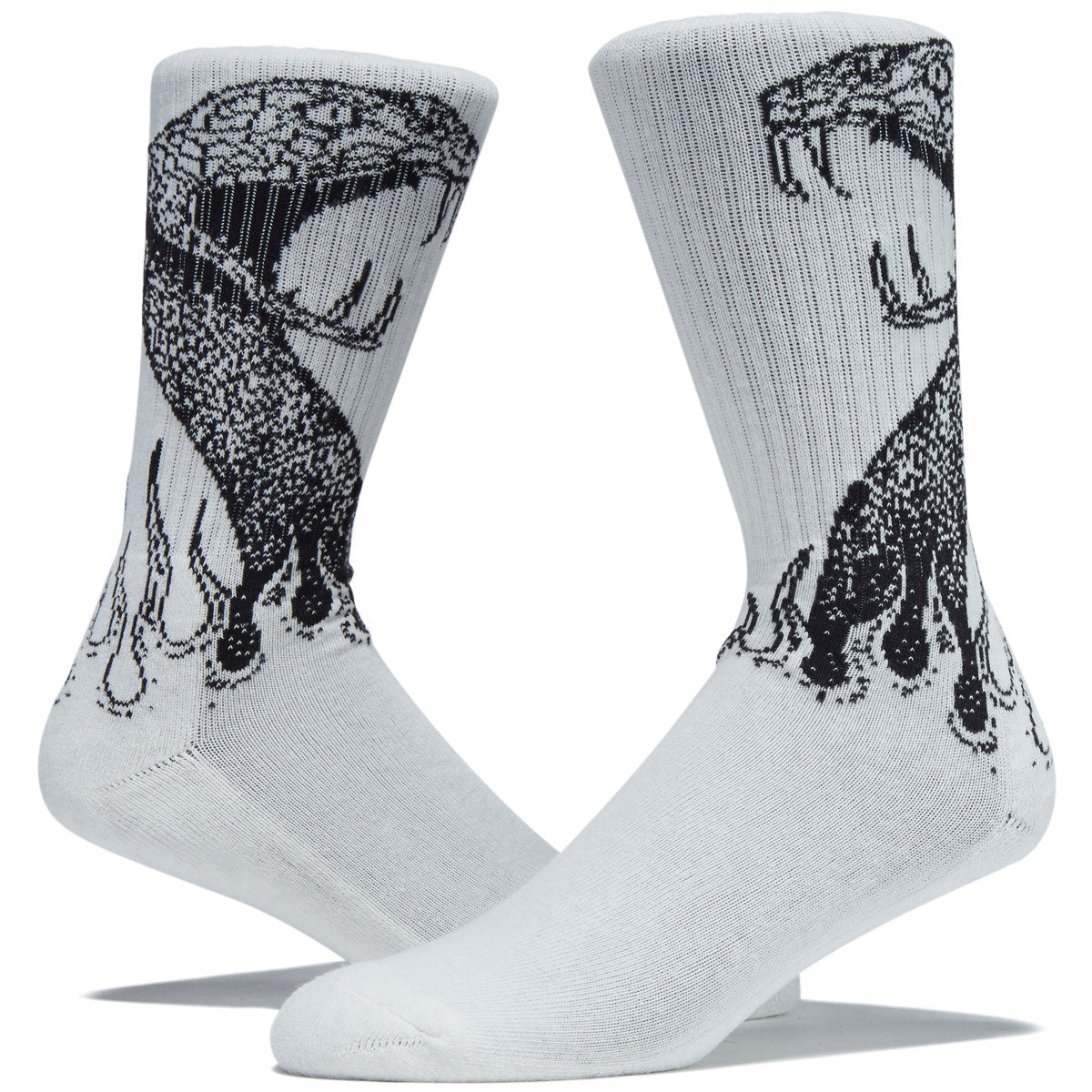 Vans Skate Mike G Snake Flame Crew Socks - Marshmallow image 2