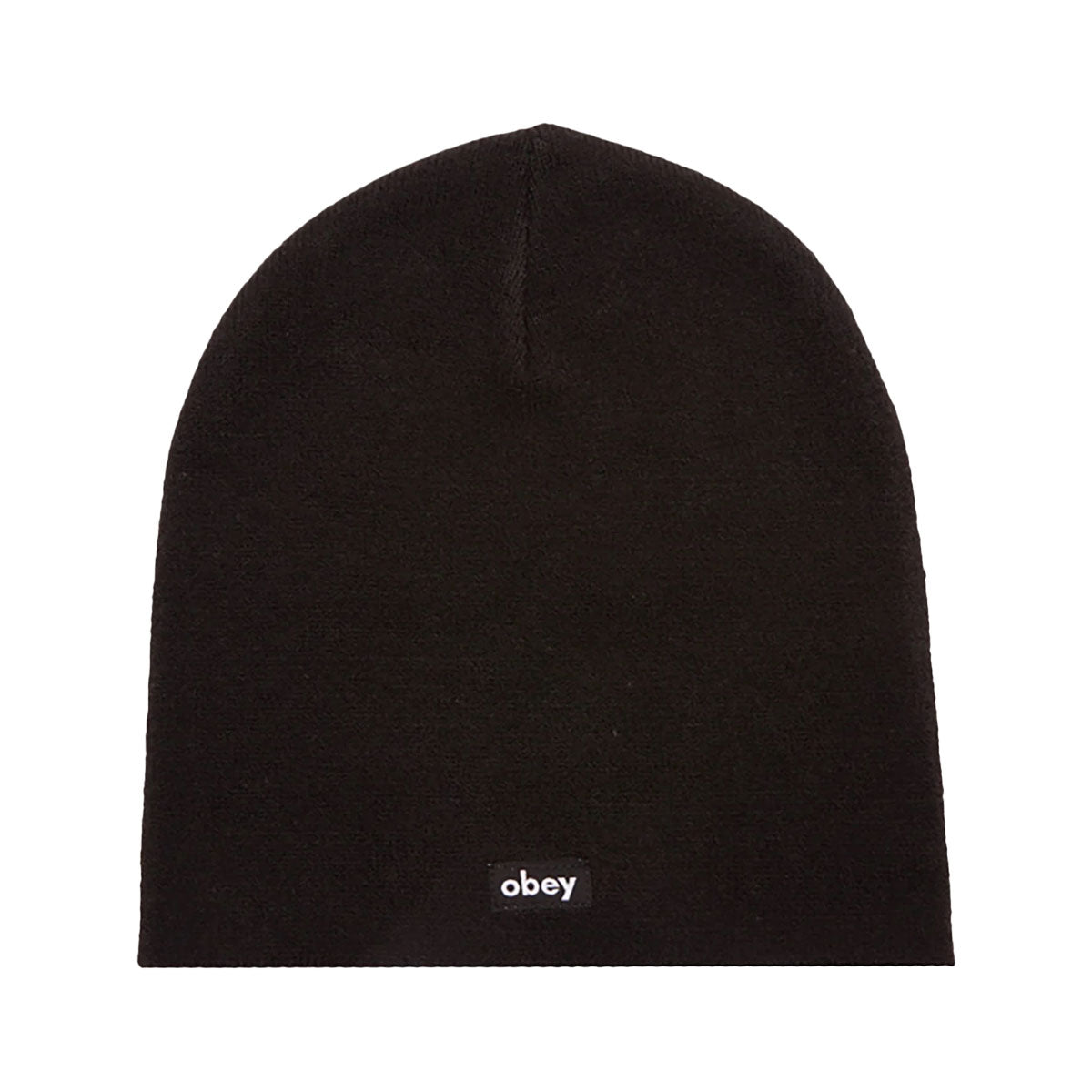 Obey Label Beanie - Black image 1