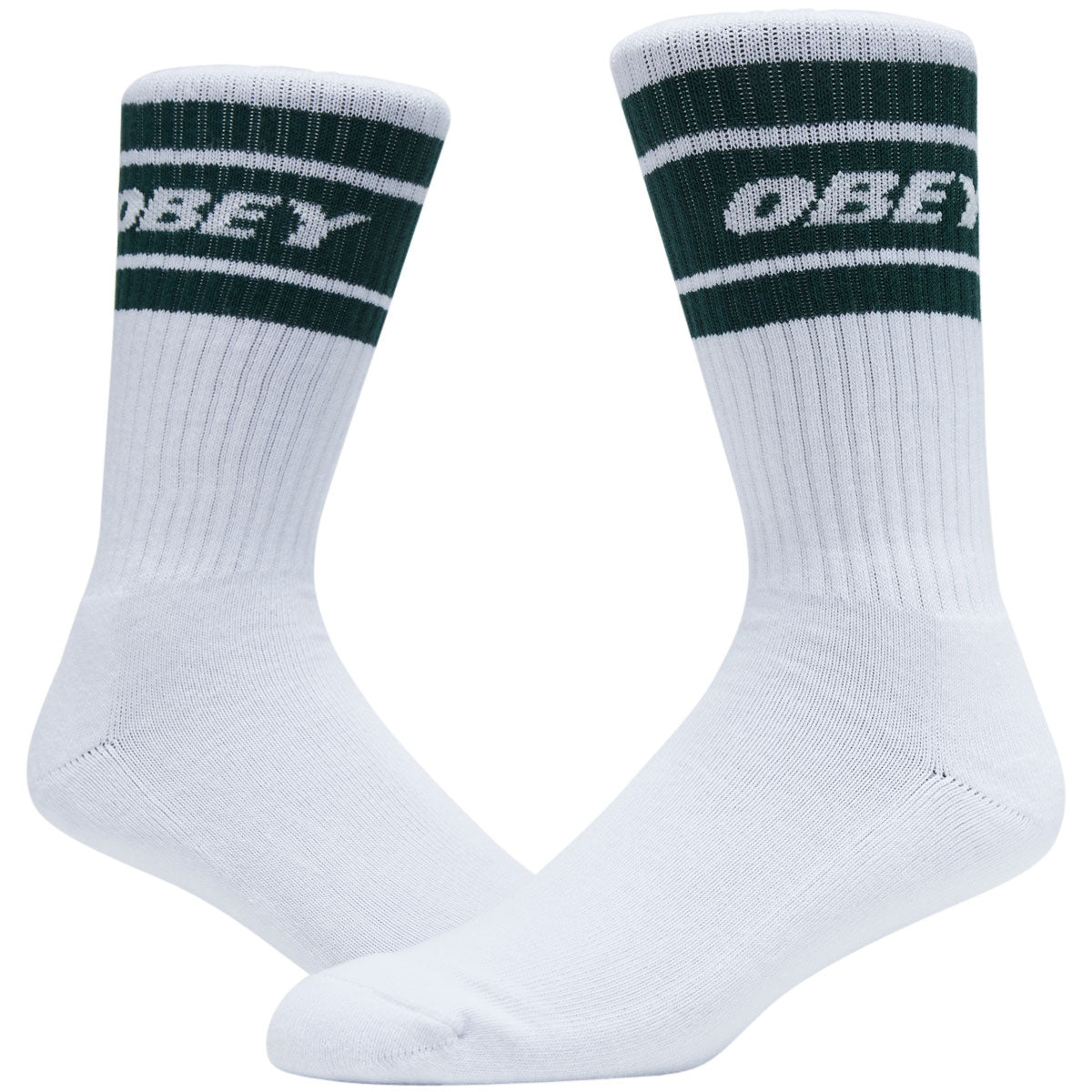 Obey Cooper II Socks - Whtie/Botanical Garden image 2