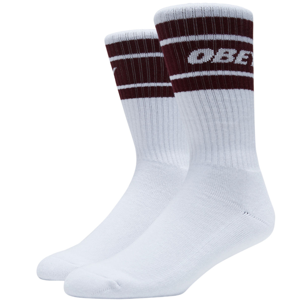 Obey Cooper II Socks - White/Zinfandel image 1