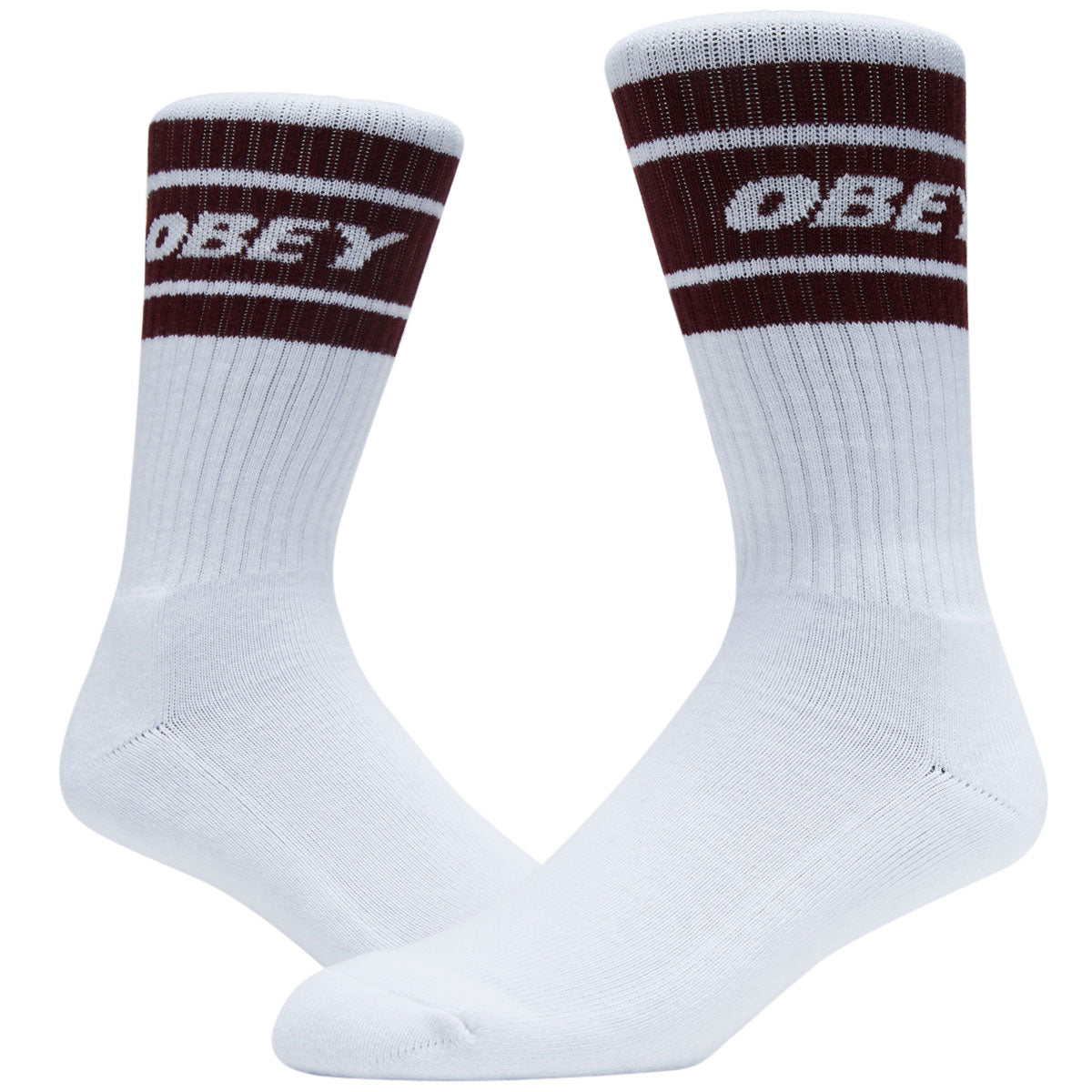 Obey Cooper II Socks - White/Zinfandel image 2