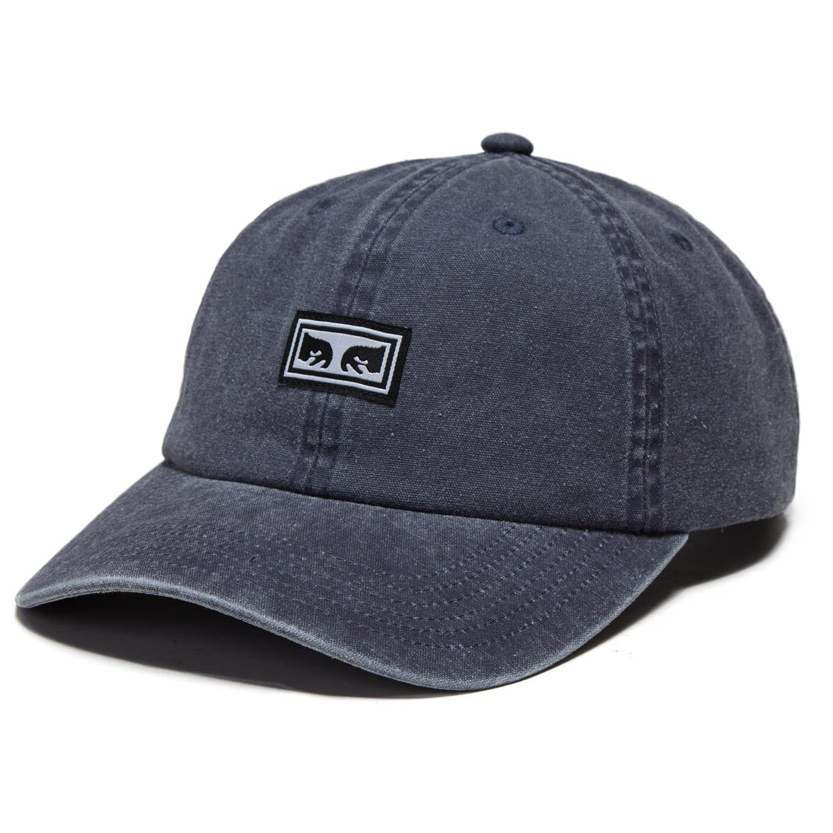 Obey Icon Eyes 6 Panel Velcro Back Hat - Navy image 1