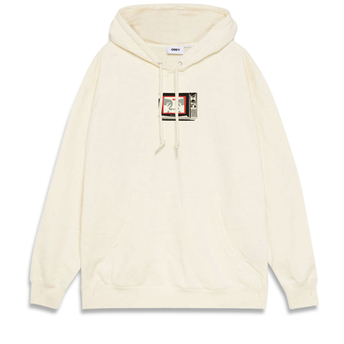 Obey Tv Hoodie - Unbleached image 1