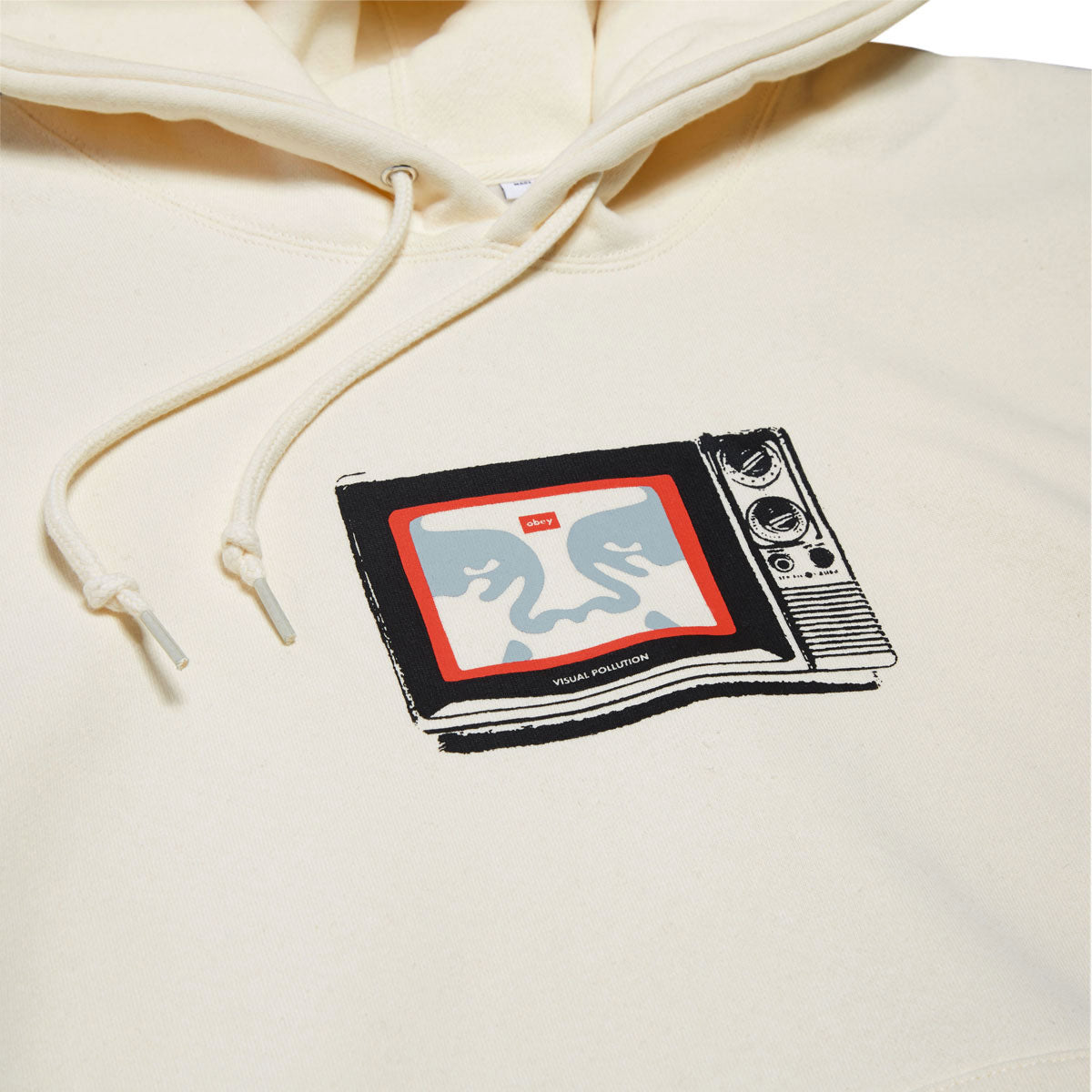 Obey Tv Hoodie - Unbleached image 2