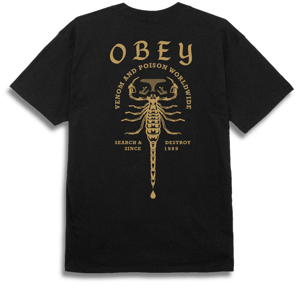 Obey Scorpion T-Shirt - Black image 1