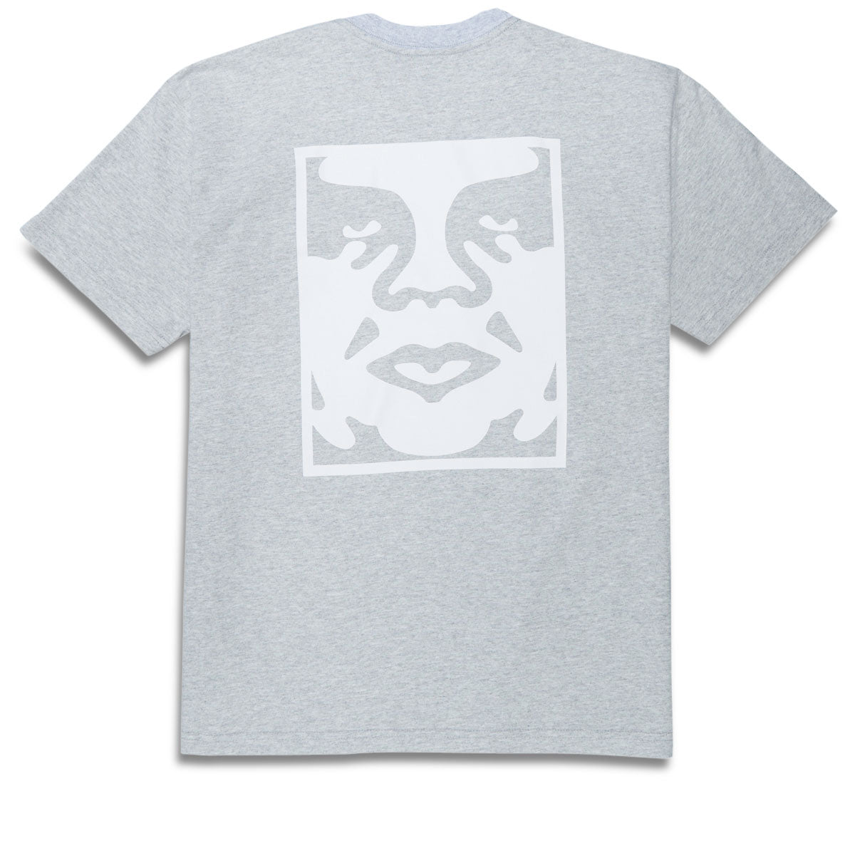 Obey Bold Icon Heavyweight T-Shirt - Heather Grey image 1