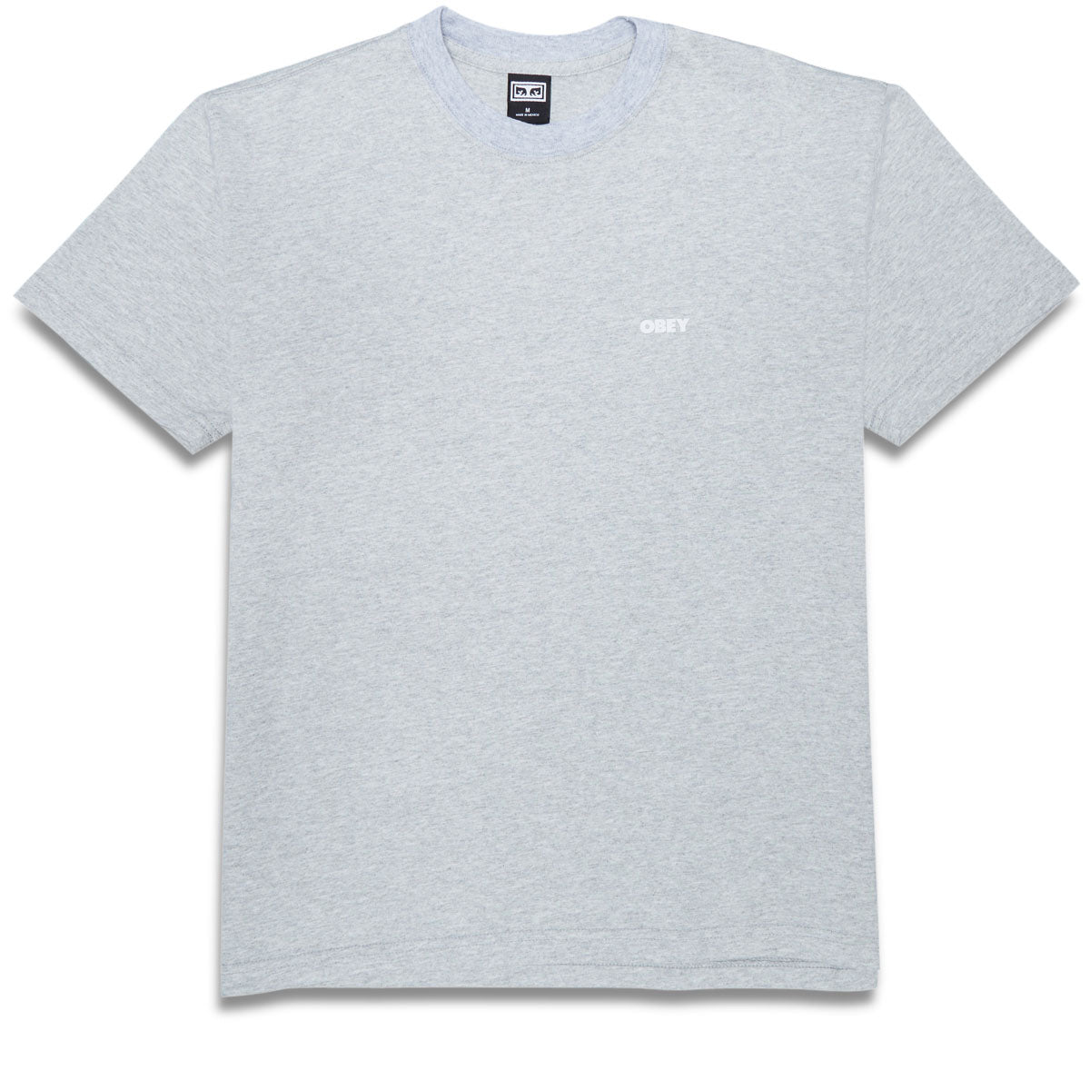 Obey Bold Icon Heavyweight T-Shirt - Heather Grey image 2