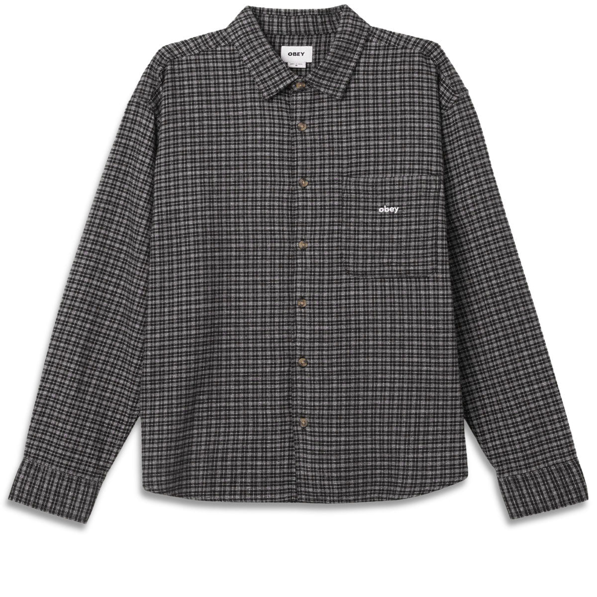 Obey Bigwig Knox Woven Shirt - Black Multi image 1