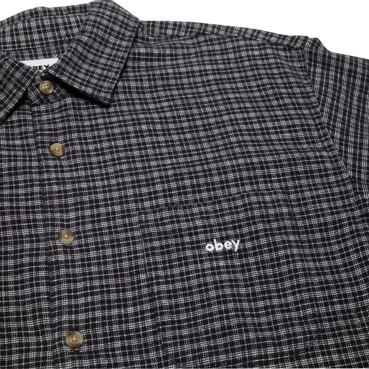 Obey Bigwig Knox Woven Shirt - Black Multi image 3