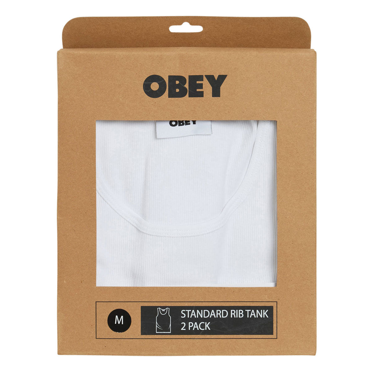 Obey Standard Rib 2 Pack Of Tank Top - White image 2