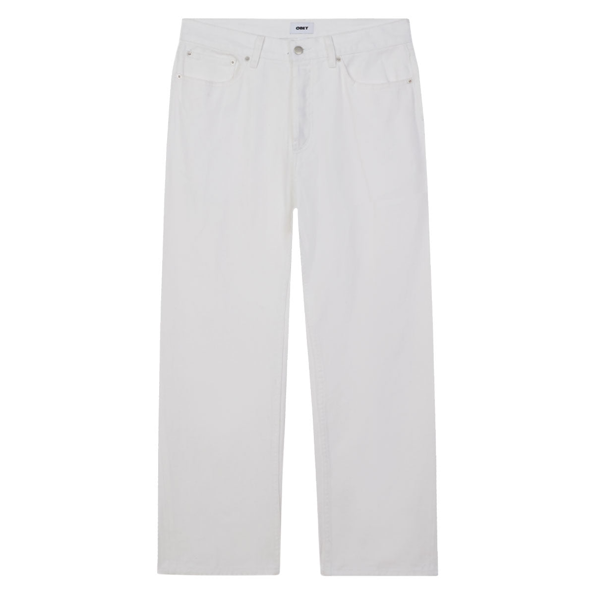 Obey Hardwork Denim Pants - White Faded Wash image 1