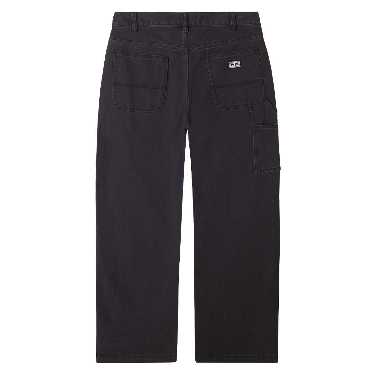 Obey Hardwork Carpenter Pants - Black Faded Wash image 2