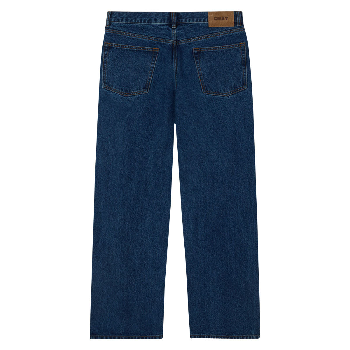 Obey Classic Baggy Denim Pants - Stone Wash Indigo image 2