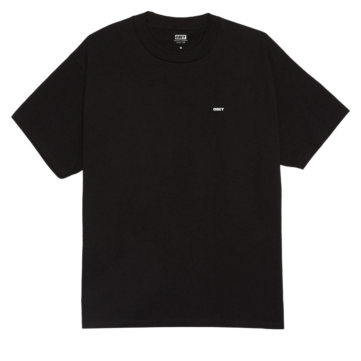 Obey Icon Stencil Flame T-Shirt - Black image 2