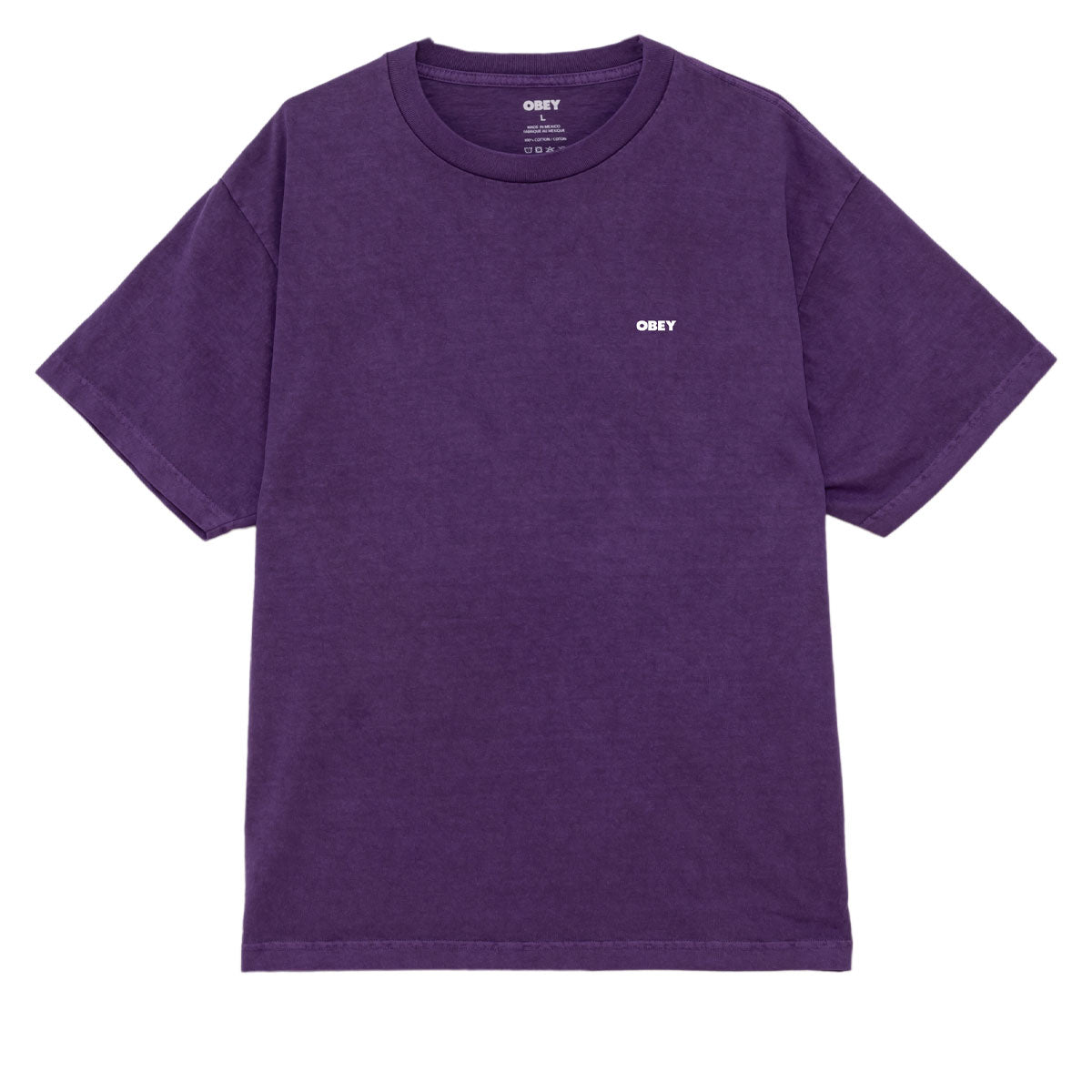 Obey Bold Icon Face T-Shirt - Pigment Imperial Purple image 2