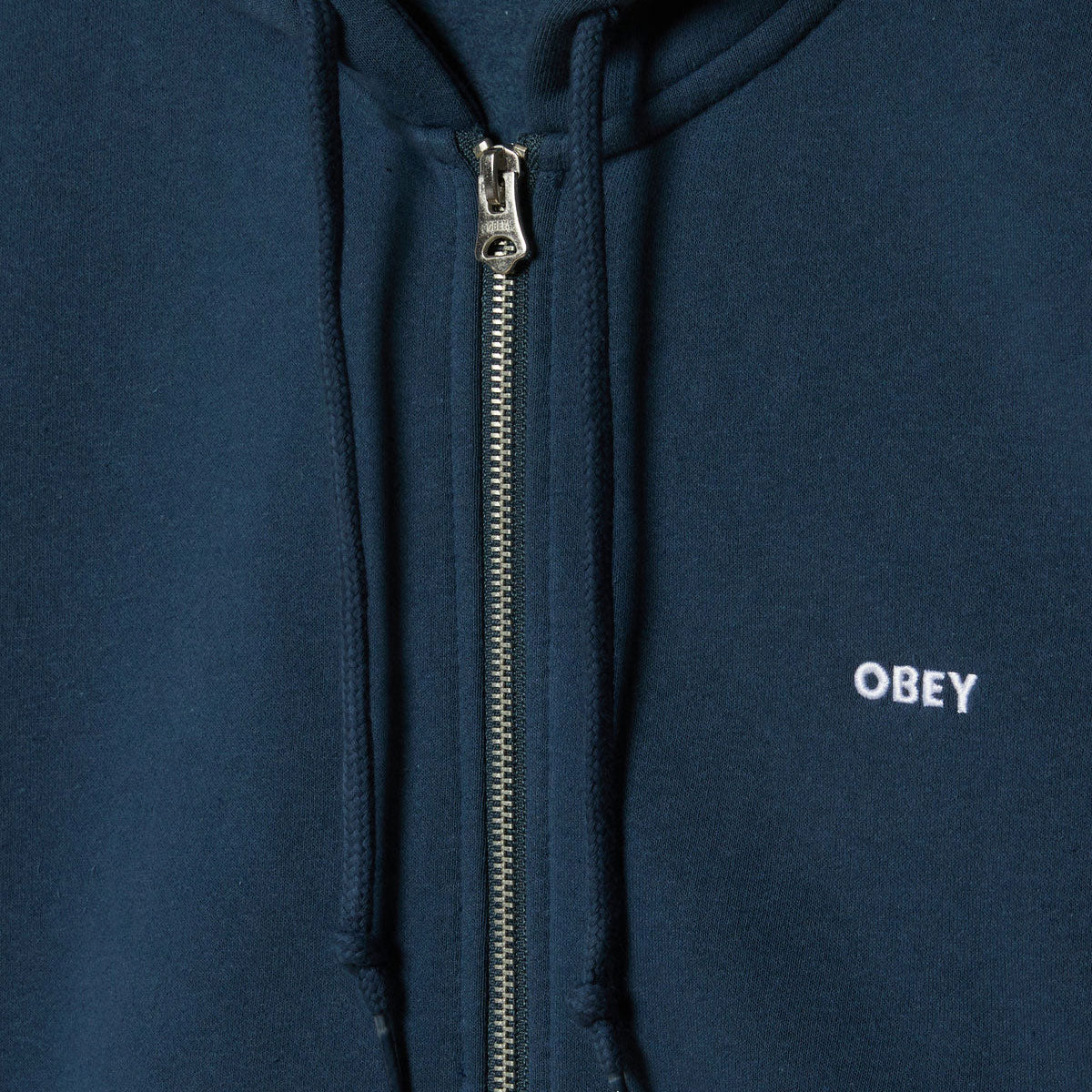 Obey Established Works Bold Zip Hoodie - Dark Denim image 2