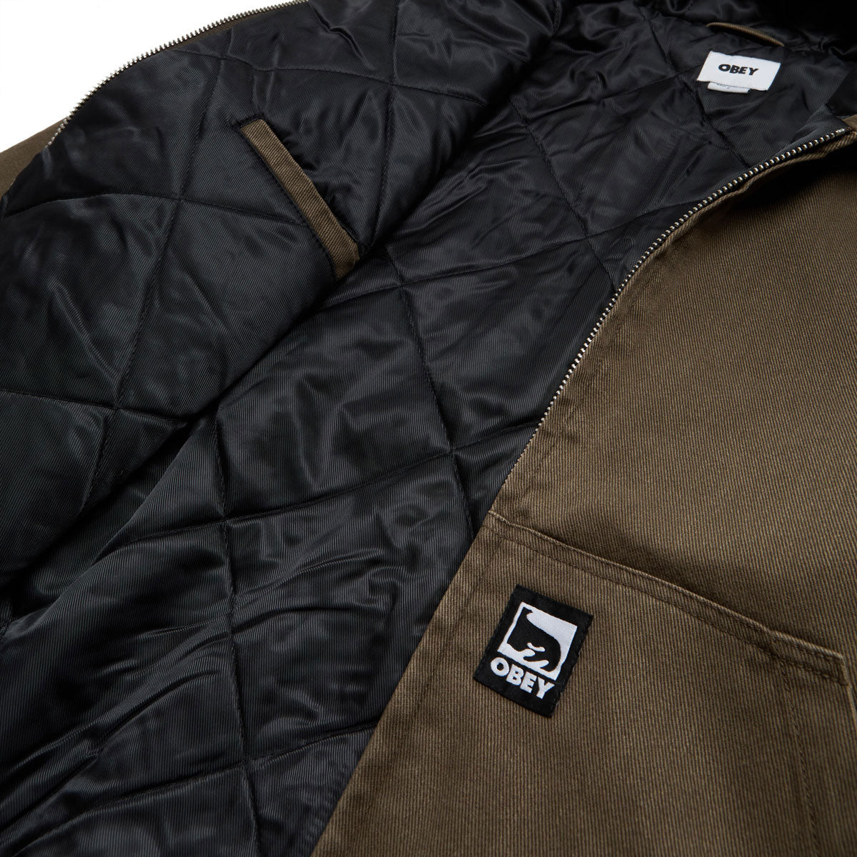 Obey Randy Zip Up Hooded Jacket - Wren Faded Wash image 5