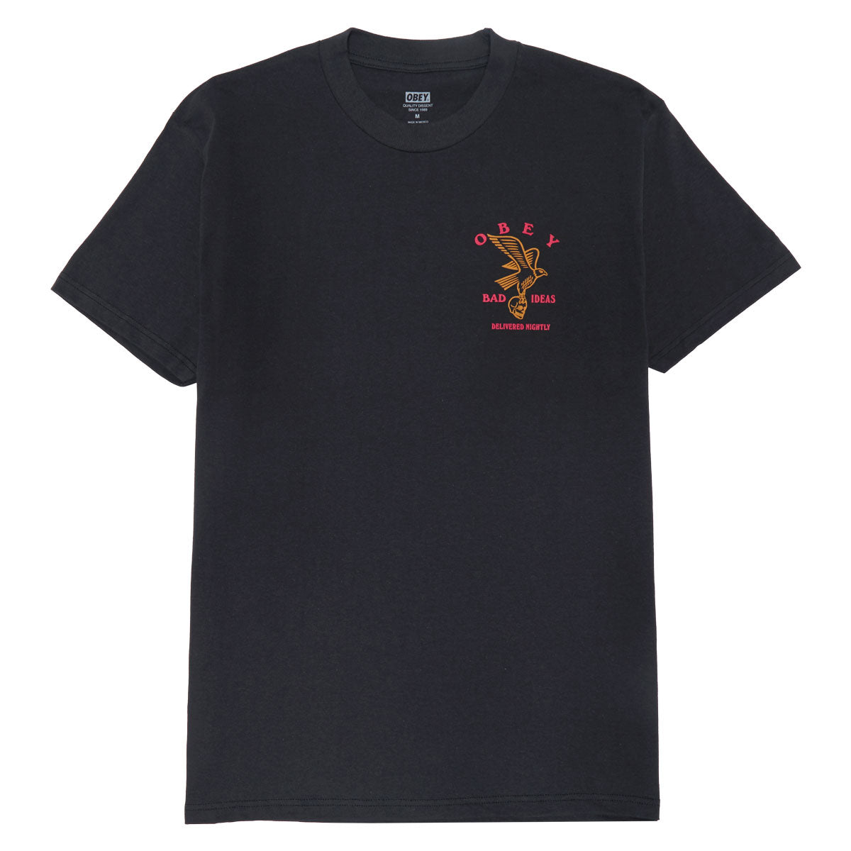 Obey Bad Ideas Eagle T-Shirt - Vintage Black image 2