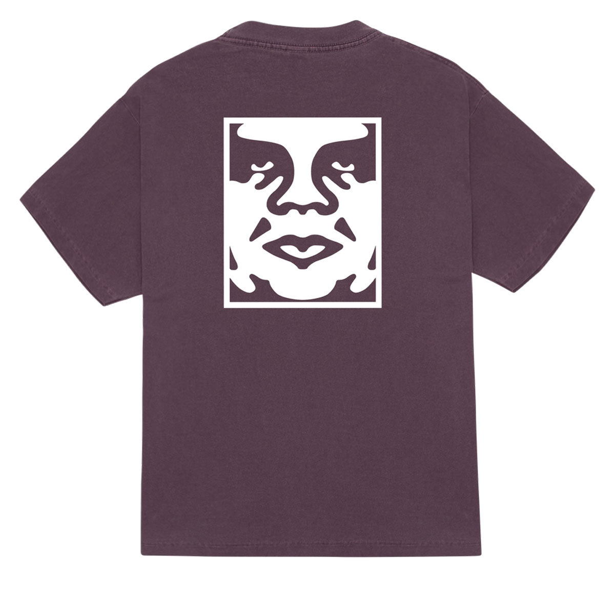 Obey Bold Icon Face T-Shirt - Pigment Plum Perfect image 1