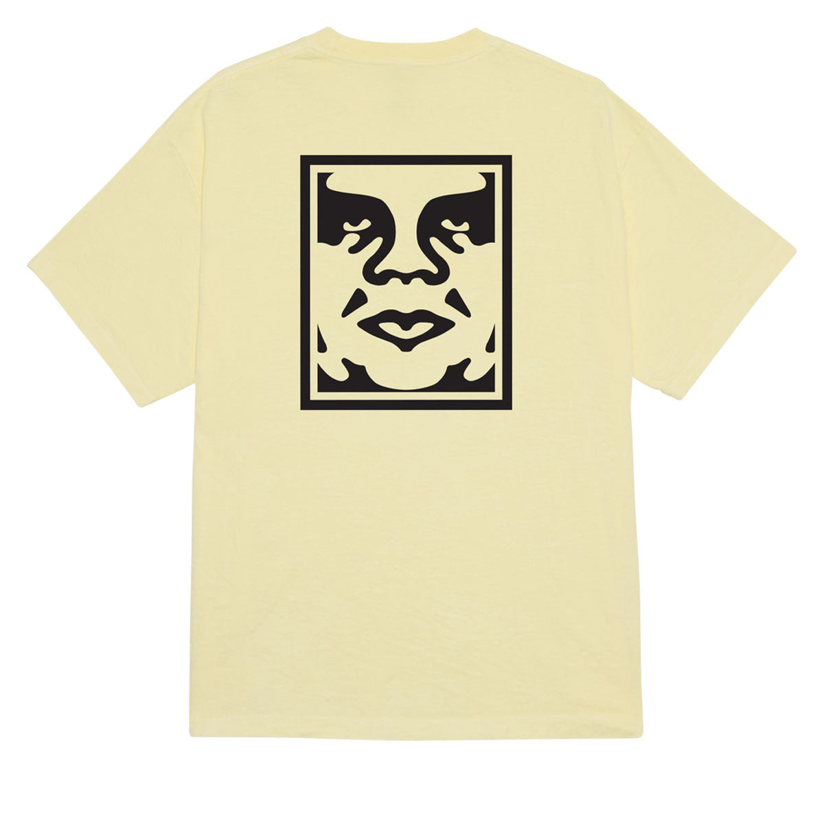 Obey Bold Icon Face T-Shirt - Pigment Wax Yellow image 1