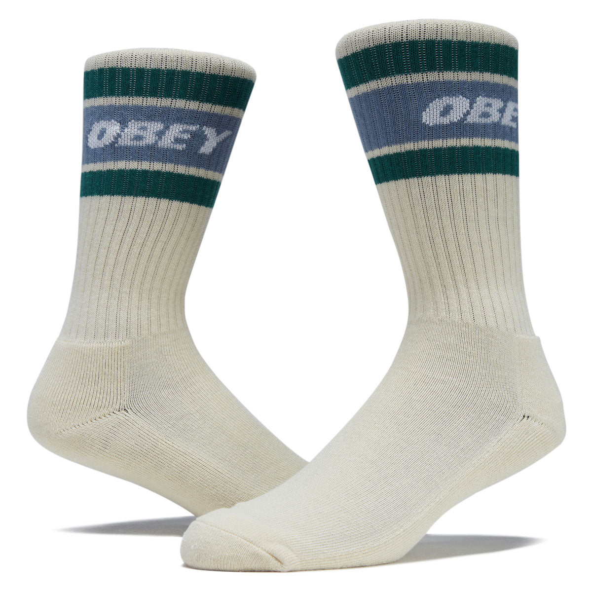 Obey Cooper II Socks - Unbleached/Ashleigh Blue image 2