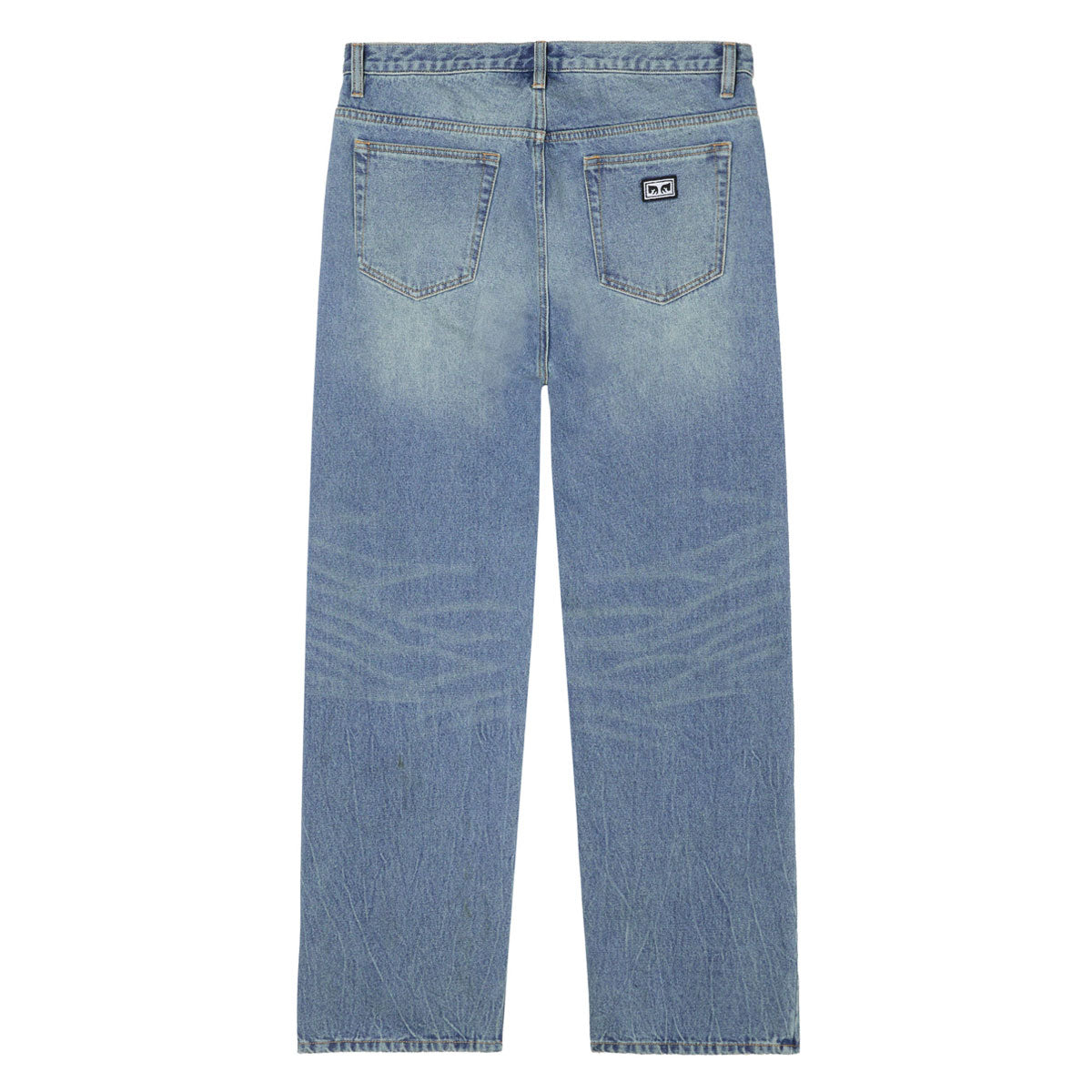 Obey Boxcar Straight Leg Denim Jeans - Heavy Vintage Indigo image 2