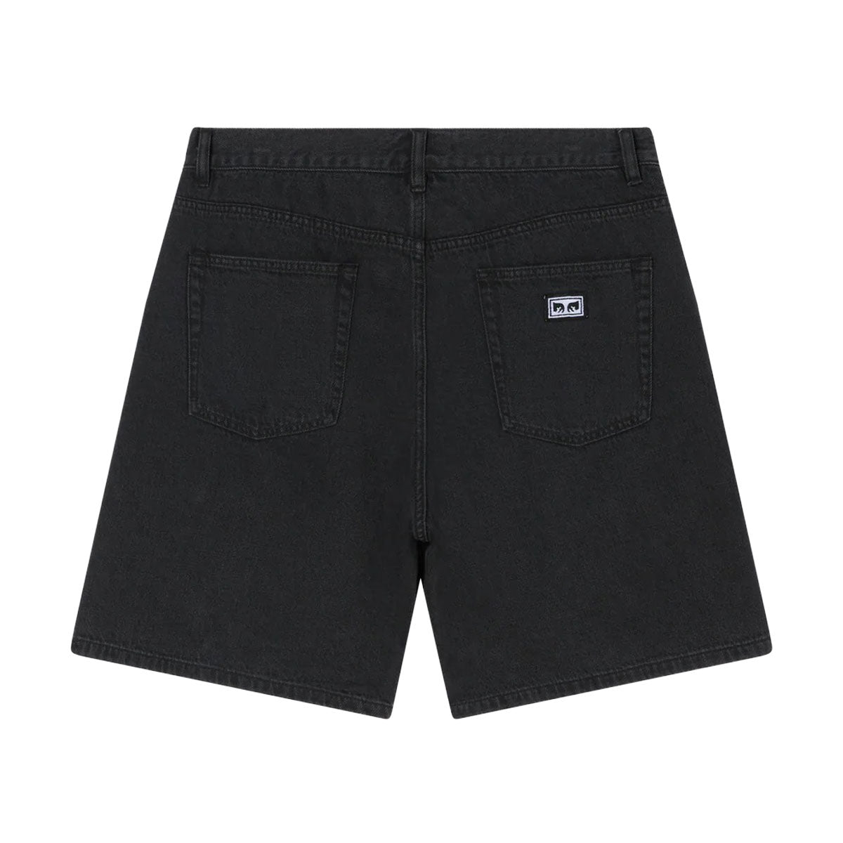 Obey Emerson Denim Shorts - Washed Black image 2