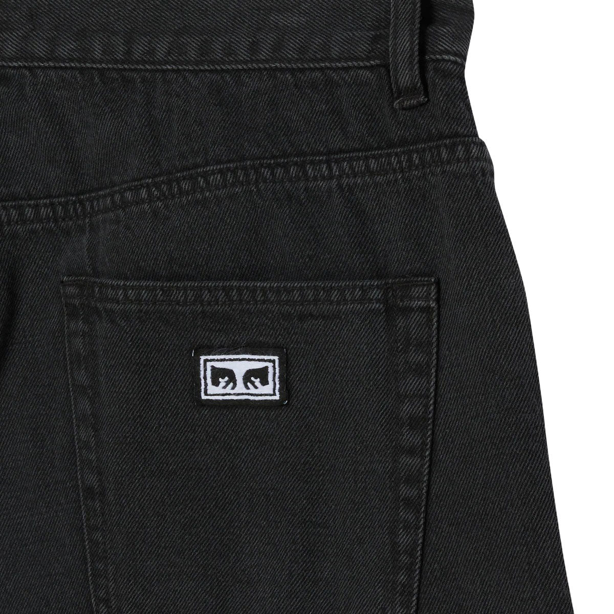 Obey Emerson Denim Shorts - Washed Black image 3