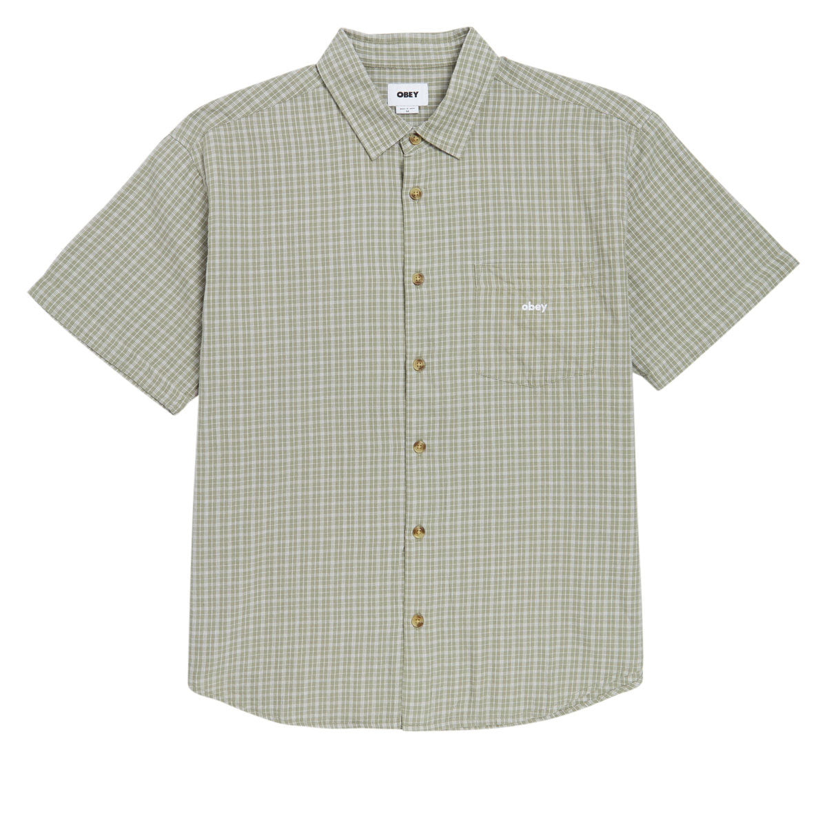 Obey Bigwig Ian Woven Shirt - Dried Sage Multi image 1