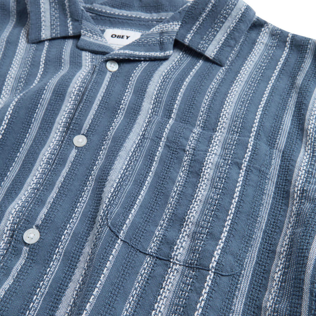 Obey Hugh Woven Shirt - Dull Blue Multi image 3