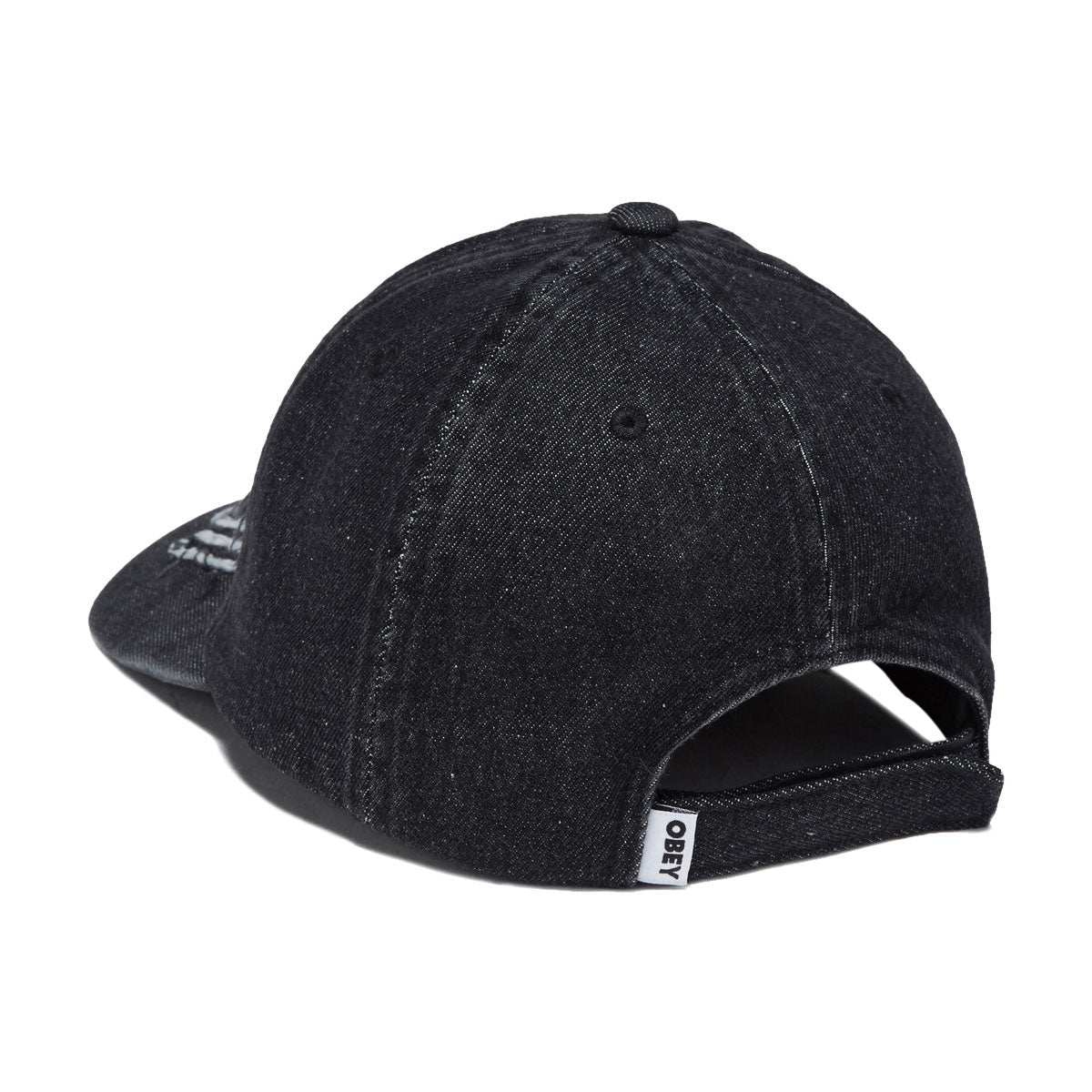 Obey Supernova 6 Panel Denim Hat - Faded Black image 2